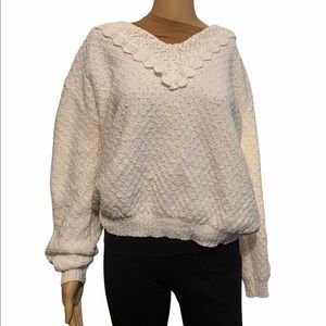 Women’s Ruffle Collar Pullover Sweater